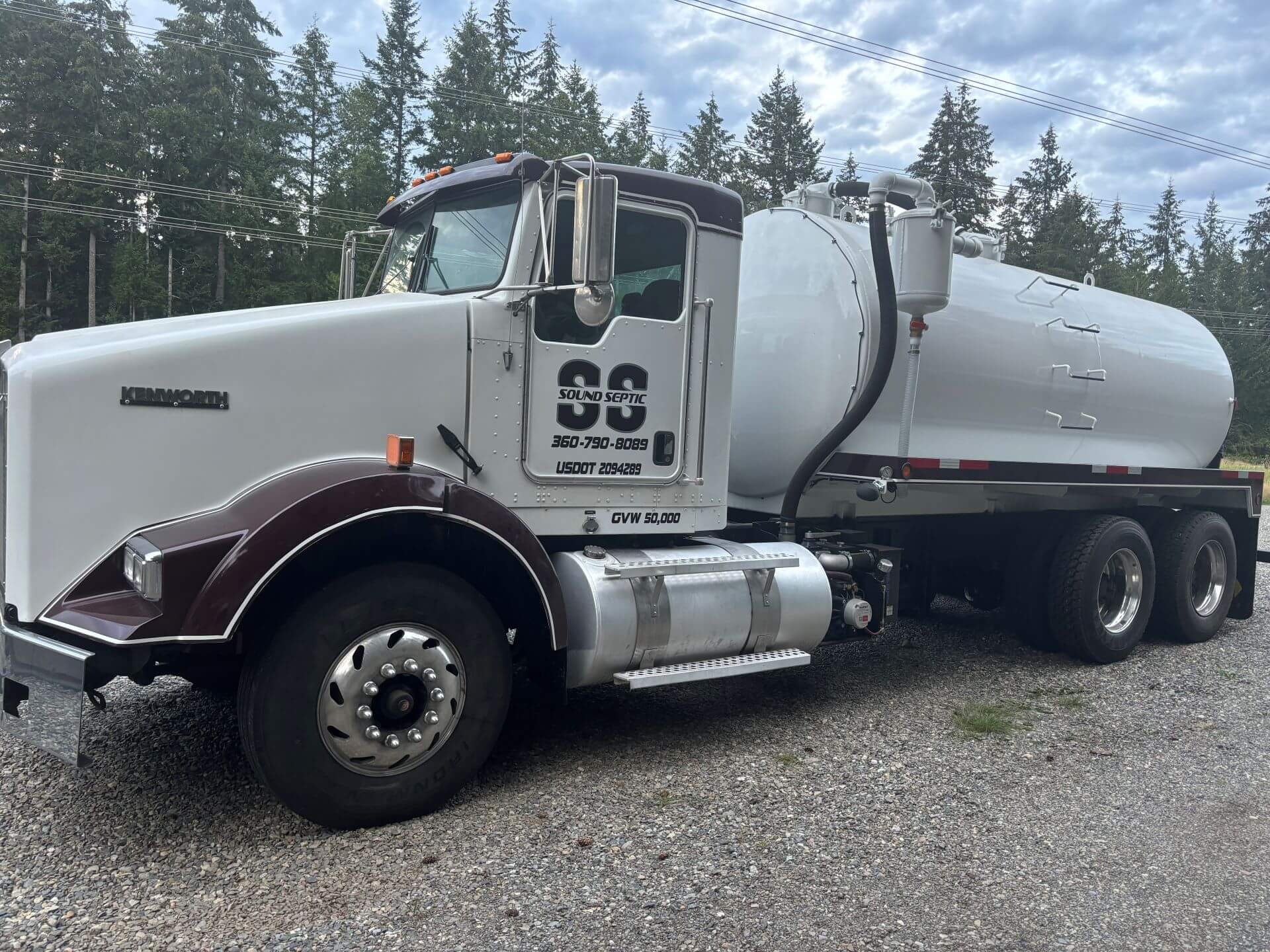 Sound Septic's septic tank pump truck